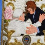 Polémica en Catamarca: bordaron en el manto de la Virgen del Valle una imagen de Javier Milei junto al papa Francisco
